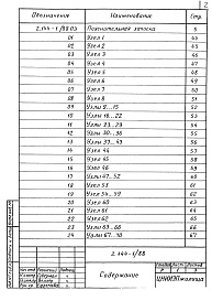 Состав альбома. Серия 2.144-1/88 УзлыВыпуск 1  Узлы полов жилых зданий. Рабочие чертежи 