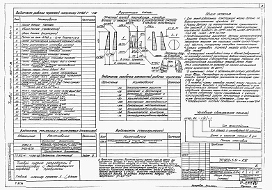 Состав альбома. Типовой проект 902-1-54Альбом 8 Архитектурно-строительные решения (глубина заложения подводящего коллектора 7,0 м). Подземная часть (вариант из сборного железобетона).     