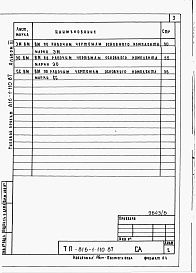 Состав альбома. Типовой проект 816-1-110.87Альбом 6 Ведомости потребности в материалах