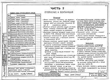 Состав альбома. Типовой проект 114-96-58.84Альбом 2 Архитектурно-строительные чертежи и чертежи инженерных коммуникаций выше отм.0.000. Часть 2 Отопление и вентиляция. Часть 3 Водопровод и канализация. Часть 5 Электрооборудование. Часть 6 Связь и сигнализация. Часть 7 Автоматизация
