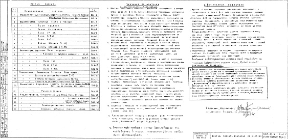 Состав альбома. Типовой проект 2МГ-05-5Часть 3 Водоснабжение, канализация, водостоки (2-я редакция)