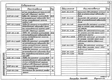 Состав альбома. Серия 5.407-104 ПрокладкаВыпуск 2 Чертежи изделий