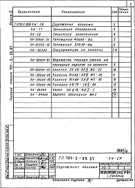 Состав альбома. Типовой проект 701-2-39.87Альбом 4 Чертежи индустриальных строительных конструкций и изделий