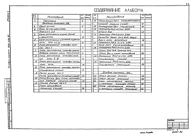 Состав альбома. Типовой проект 902-1-99.85Альбом 5 Строительные решения. Подземная часть.          