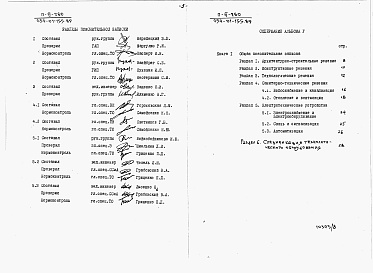 Состав альбома. Типовой проект 254-01-155.89Альбом 5 Инженерно-технические мероприятия защитного сооружения. Часть 1 Общая пояснительная записка 