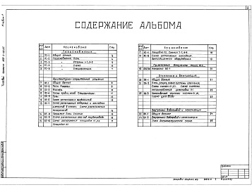 Состав альбома. Типовой проект 902-9-28.85Альбом 1 Газоснабжение, архитектурно-строительные и санитарно-технические решения    