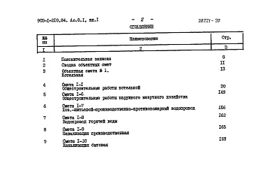 Состав альбома. Типовой проект 903-1-210.84Альбом 8.1 Сметы. Котельная. Книга 1 