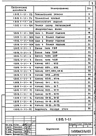 Состав альбома. Серия  1.815.1-1Выпуск 1 Указания по применению. Технически условия. Рабочие чертежи