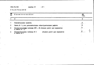 Состав альбома. Типовой проект 264-13-100Альбом 11 Сметы, дополнительный альбом к мероприятиям, повышающим тепловую защиту здания