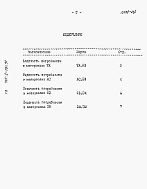 Состав альбома. Типовой проект 901-2-181.91Альбом 4 Ведомости потребности в материалах
