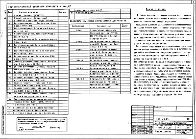 Состав альбома. Типовой проект 709-6-2.89Альбом 3 Электрическое освещение и силовое электрооборудование. Связь и сигнализация. Автоматизация  