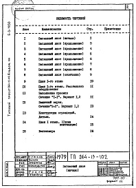 Состав альбома. Типовой проект 264-13-102Альбом 8 Двойное использование помещений 1-го этажа