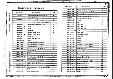 Состав альбома. Типовой проект 254-2-26с.85Альбом 6  Изделия заводского изготовления    