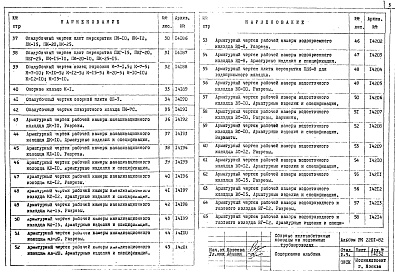 Состав альбома. Шифр РК2201-82 СборныеАльбом 1 Рабочие чертежи