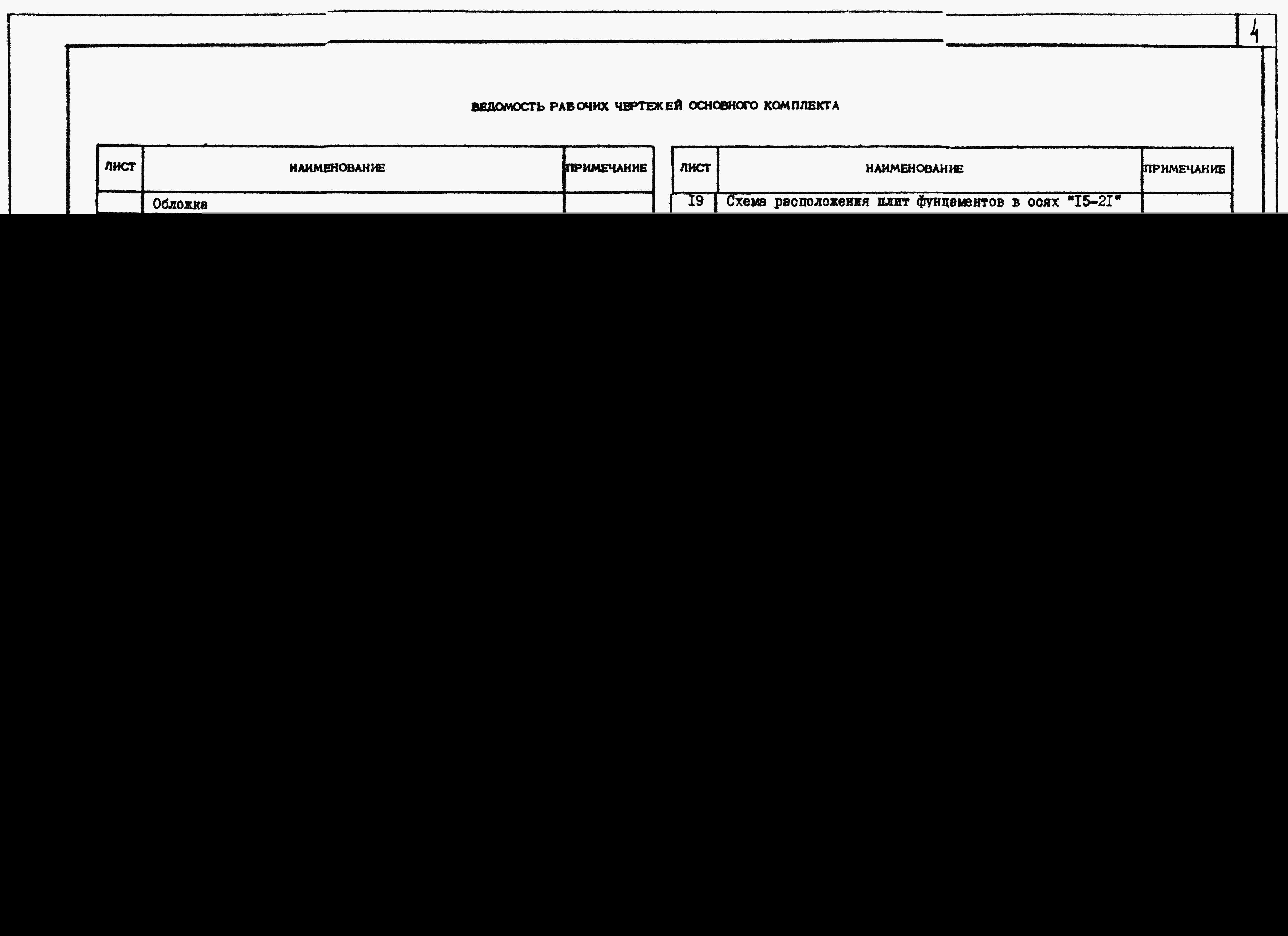 Состав фльбома. Типовой проект 113-87-70.2.87Альбом 01.1 Вариант с помещениями общественного назначения П-3-750, размещаемых в подвале на отм.-3.040 Часть 01 Архитектурно-строительные чертежи 