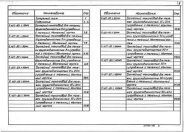 Состав альбома. Серия 5.407-85 УстройствоВыпуск 1 Монтажные чертежи, чертежи изделий