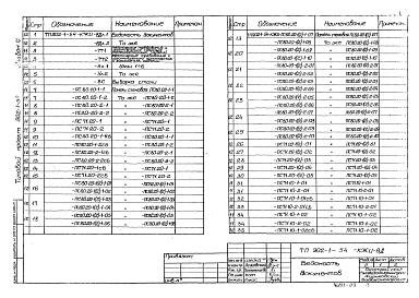 Состав альбома. Типовой проект 902-1-54Альбом 9 Сборные железобетонные изделия (глубина заложения подводящего коллектора 7,0 м).     