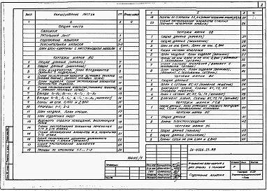 Состав альбома. Типовой проект 24-0326.23.89Альбом 1 Архитектурно-строительные, санитарно-технические и электрические чертежи