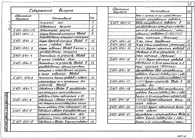 Состав альбома. Серия 5.407-154 ВводыВыпуск 1 Детали и узлы. Рабочие чертежи