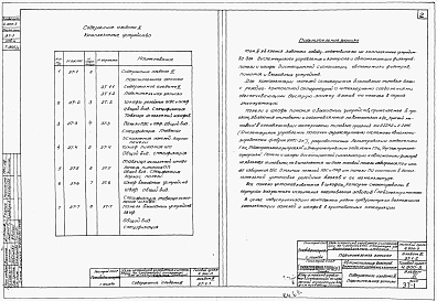 Состав альбома. Серия 4.900-3 УзлыАльбом 3 Комплектные устройства