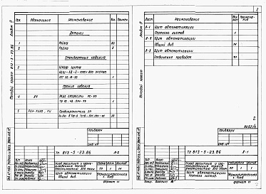 Состав альбома. Типовой проект 813-5-23.86Альбом 4 Задание заводу-изготовителю на щиты автоматизации