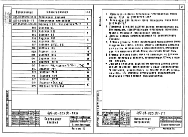 Состав альбома. Типовой проект 407-03-625.91Альбом 4 Строительные изделия