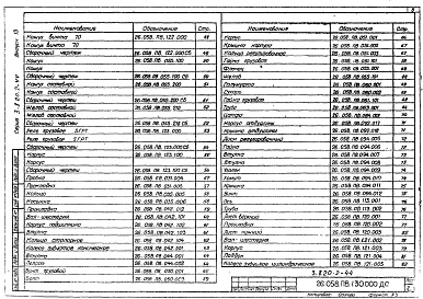 Состав альбома. Серия 3.820.2-44 ПодъемникиВыпуск 13 Подъемник двухвинтовой с электроприводом грузоподъемностью 2х5 т марки 10В