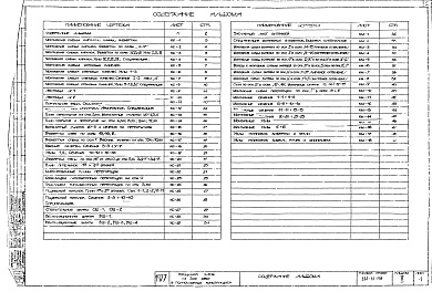 Состав альбома. Типовой проект 262-12-158Альбом 2 Конструктивные чертежи