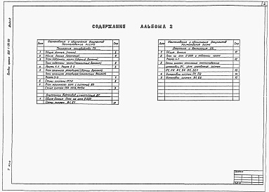 Состав альбома. Типовой проект 902-1-140.88Альбом 2Технология производства.  Внутренний водопровод и канализация. Отопление и вентиляция (из тп 902-1-136.88)