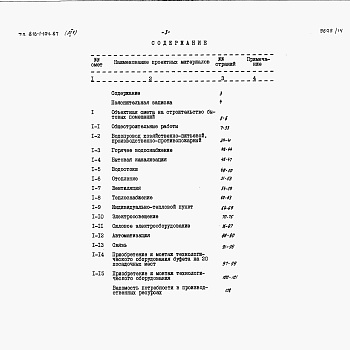 Состав фльбома. Типовой проект 816-1-105.87Альбом 14 Примененный из 816-1-104.87 Сметы. БЫТОВЫЕ ПОМЕЩЕНИЯ