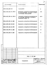 Состав альбома. Типовой проект 223-1-511.86Альбом 4 Ведомости потребности в материалах    