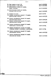 Состав альбома. Типовой проект 1-515-04/9ЮЛЧасть 1 Раздел 1 Дополнение 1 Архитектурно-строительные чертежи надземной части здания 