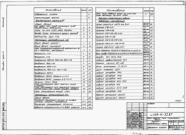 Состав альбома. Типовой проект 409-14-52.87Альбом 3  Архитектурно-строительные решения.   