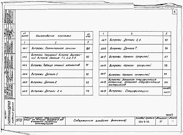 Состав альбома. Типовой проект 252-5-23Альбом 6 Изделия заводского изготовления: деревянные, металлические, железобетонные.     