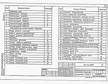 Состав альбома. Типовой проект 144-16-149.91Альбом 1 Пояснительная записка. Архитектурно-строительные решения. Отопление и вентиляция. Водопровод и канализация. Электроосвещение. Связь и сигнализация.