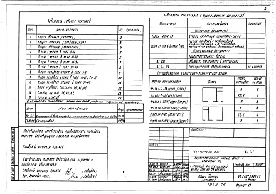 Состав альбома. Типовой проект 111-90-102.86Альбом 8 Внутренний водопровод и канализация выше отм. 0.000 (ВК.1-1)