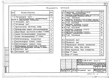 Состав альбома. Типовой проект 281-8-135-1Альбом 3 Электрооборудование.Автоматизация. Слаботочные устройства