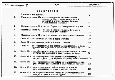 Состав альбома. Типовой проект 902-3-53.86Альбом 7 Сметы     