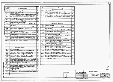 Состав альбома. Типовой проект 414-6-8.85Альбом 2 Отопление и вентиляция, водоснабжение и канализация, электротехническая часть, связь и сигнализация, автоматизация      