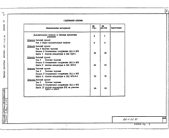 Состав альбома. Типовой проект 602-0-22.84Альбом 2 Общая пояснительная записка. Стационарные сооружения ЛАЦ и НУП