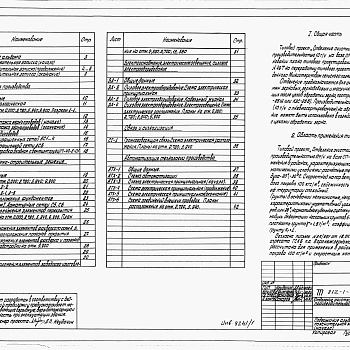 Состав фльбома. Типовой проект 812-1-66.86Альбом 1 Общая пояснительная записка. Технология производства. Архитектурно-строительные решения. Электроснабжение, электрическое освешение и силовое электрооборудование. Связь и сигнализация. Автоматизация технологии производства. 