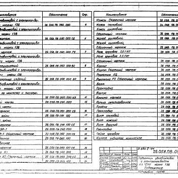 Состав фльбома. Серия 3.820.2-44 ПодъемникиВыпуск 9 Подъемник одновинтовой с электроприводом грузоподъемностью 1 т марки 1ЭВ