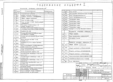 Состав альбома. Типовой проект А-II-2700-79/3МАльбом 1 Технологические решения, архитектурно-строительные решения. Организация строительства