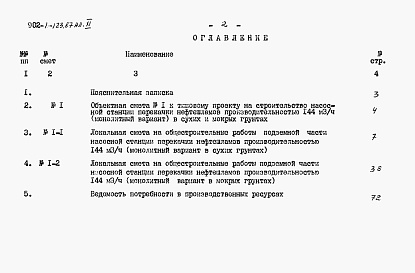 Состав альбома. Типовой проект 902-1-123.87Альбом 11 Сметы. Подземная часть.