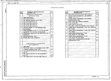 Состав альбома. Типовой проект 407-3-609.91Альбом 10 Отопление и вентиляция. Внутренние водопровод и канализация