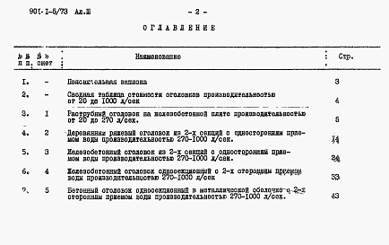 Состав альбома. Типовой проект 901-1-5/73Альбом 3 Сметы