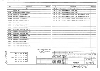 Состав альбома. Типовой проект И-2342АС2 Том 1,2,3,4,5 Архитектурные решения выше отметки 0.000
