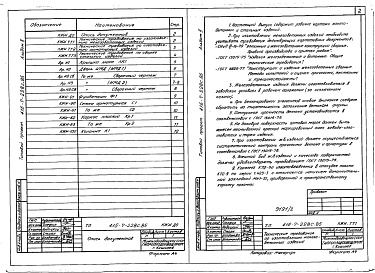 Состав альбома. Типовой проект 416-7-228с.85Альбом 2 Чертежи строительных изделий