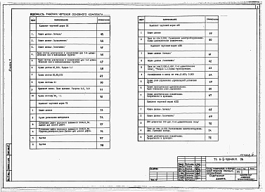 Состав альбома. Типовой проект А-IV-900-495.91Альбом 2 Отопление, вентиляция и кондиционирование воздуха. Внутренние водопровод и канализация. Технологические решения. Автоматическая установка пожарной сигнализации. Автоматическая установка пожаротушения    