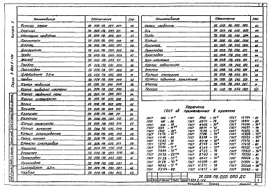 Состав альбома. Серия 3.820.2-44 ПодъемникиВыпуск 5 Подъемник одновинтовой с ручным приводом грузоподъемностью 5 т марки 0,5 В